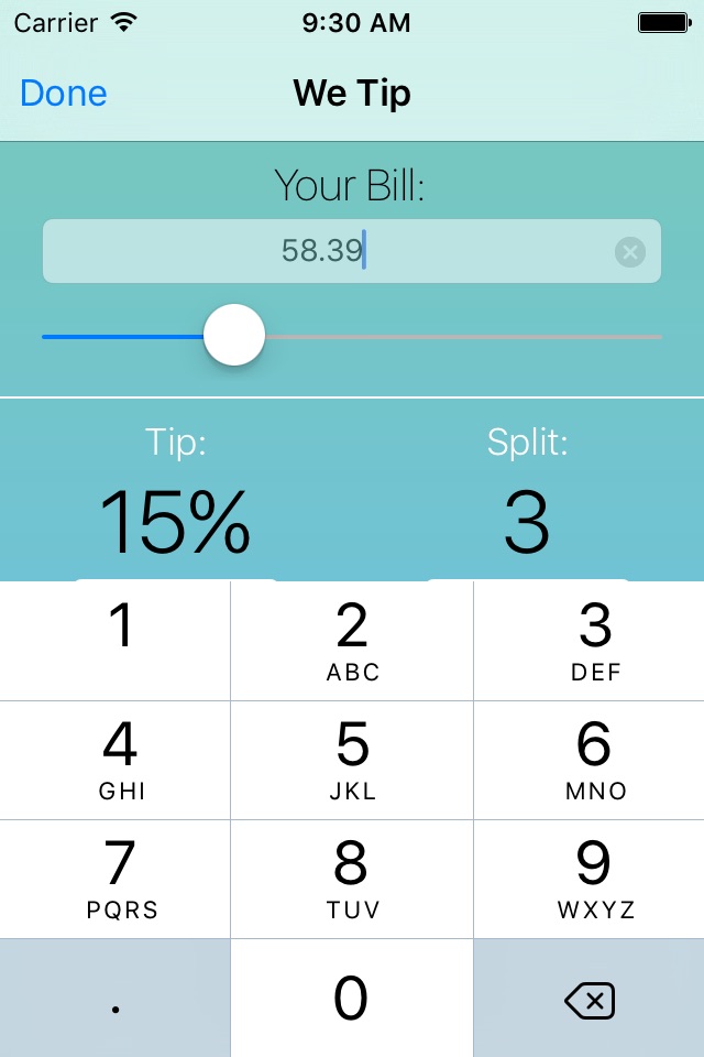 We Tip - Tip Calculator screenshot 2
