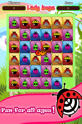 A Ladybug Match 4 Puzzle Connect Game - Very Addictive And Fun App for KIDS FREE screenshot 2