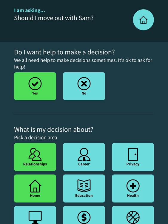 Supported Decision Making App