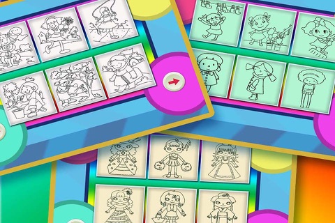 Colouring Book 5 - Making the girls colorful screenshot 3