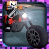 Cube Motorcycle City Roads: Block Racing Games Edition