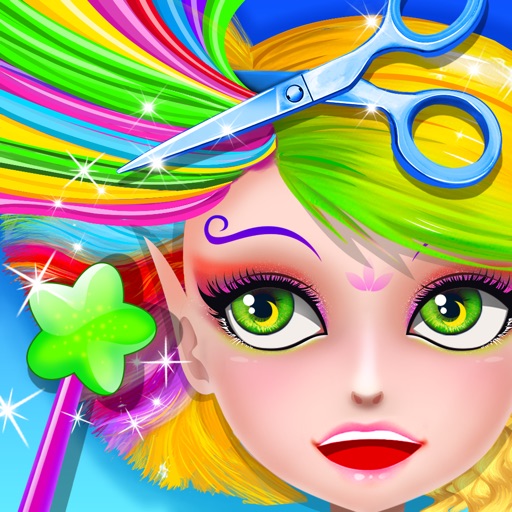 Princess Fairy Girls - Rainbow Hair Salon Icon