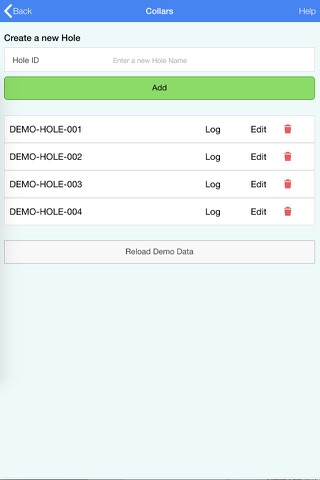 LOGMATE - DrillHole/Geology Logging screenshot 2