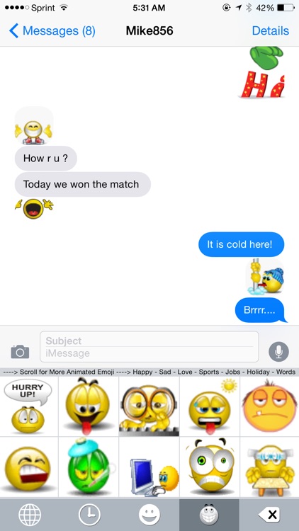 Emoji Hide Keyboard