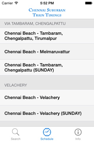 Chennai Suburban Train Timings screenshot 3