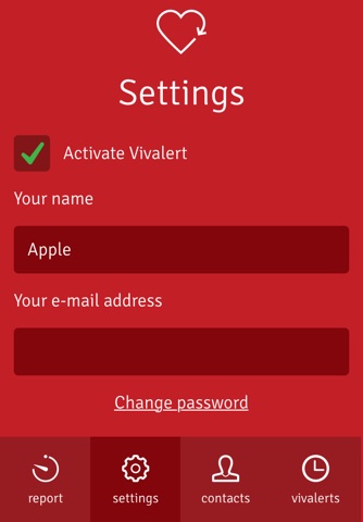 Vivalert screenshot 2