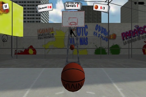 Basketball 3D Shoot Out Free Touch Ball Fly Top Air Action Arcade Game screenshot 4