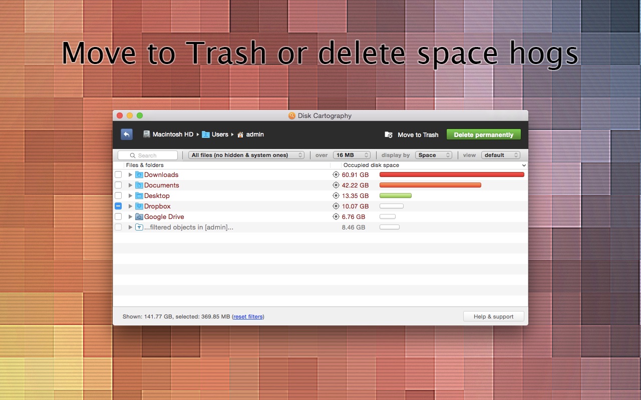 Screenshot do app Disk Cartography - clever disk space analyzer