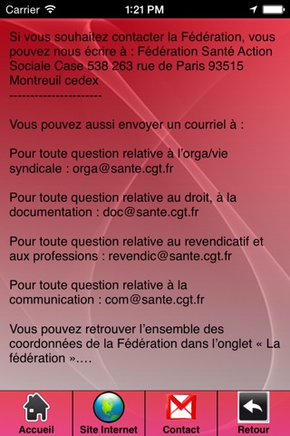 Federation cgt sante et action sociale screenshot 2