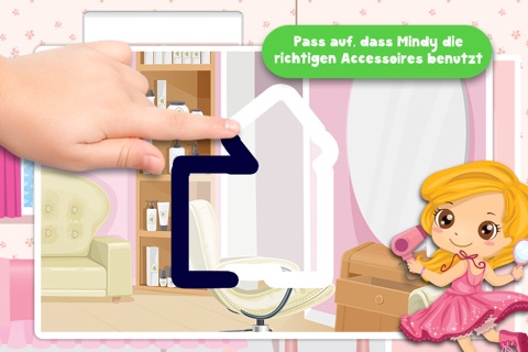 Free Kids Makeover Puzzle Teach me Tracing & Counting - girls dress up princesses with make-up and earrings screenshot 2