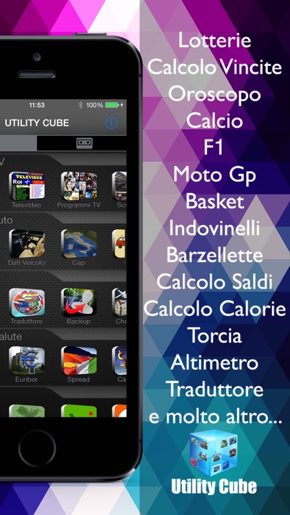 AppItaliane 60 in 1 (Utility Cube italiano calcola e ricerca serie di applicazioni utili a rinnovare la tua home con il tuo coltellino svizzero ) screenshot-3