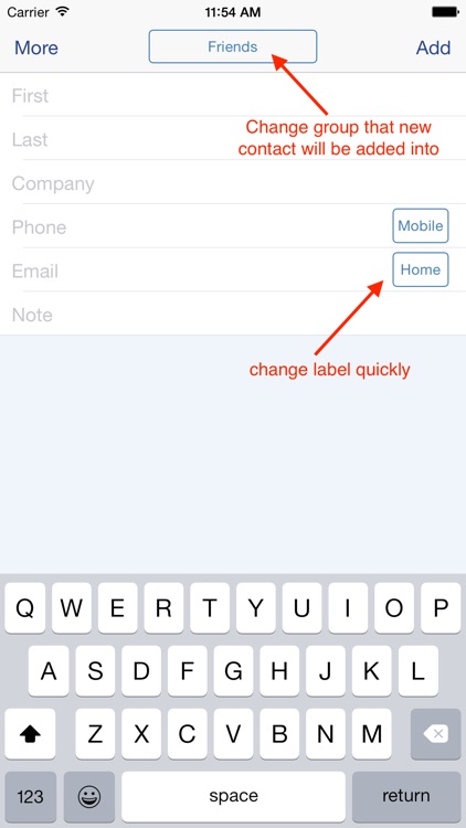 Speed Names: Contacts, Groups, Email & SMS