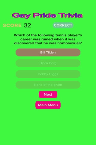 Gay Pride Trivia Celebrating Bisexuals, Gays, LGBT, Lesbians, & Transgender screenshot 2