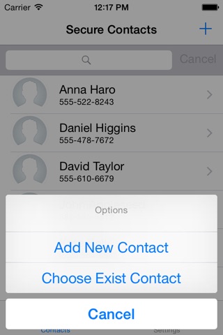 Contacts Treasury - Secure and Private Contacts screenshot 3