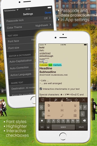 Textkraft Pocket Lite - Write text, research, correct & share screenshot 4