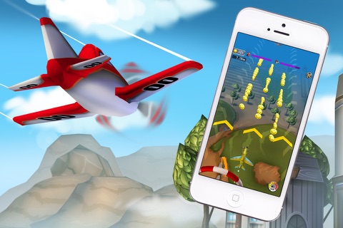 Plane Heroes - Best Free Flight Game with Easy Control and Cartoonish 3D Graphics screenshot 3