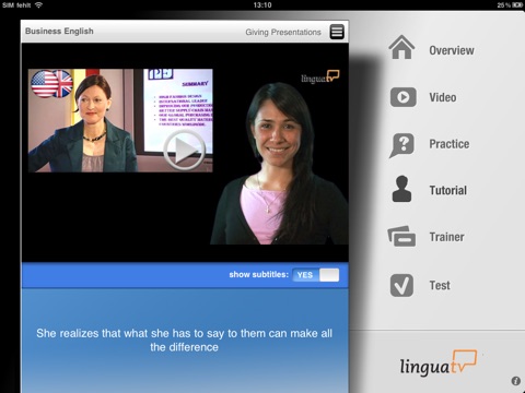 Business English for iPad - von LinguaTV.com screenshot 2