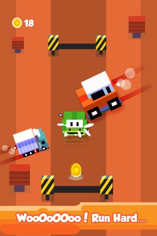 Blocky Duck Crosses the Highway – Endless Tiny Bird Escape screenshot 2