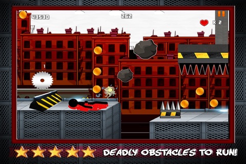 Deadly Stickman Run : Rooftop Escape Running Free screenshot 4