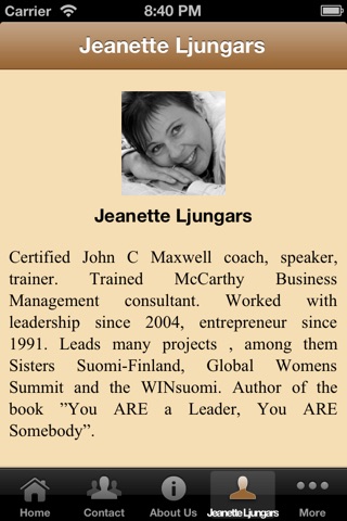 Jeanette Ljungars – A Motivational Speaker screenshot 3