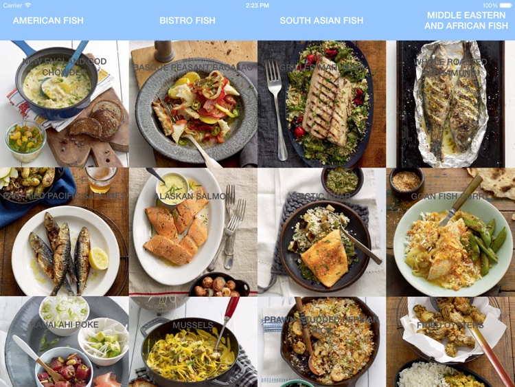 Cookbook - Seafood Feasts for iPad Version