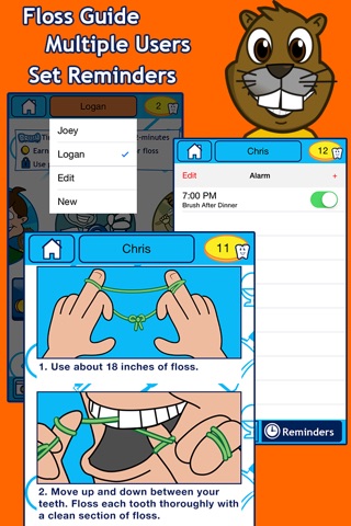 Toothbrush Buddies - Timer, Tracker and Floss Guide — Utilities for ...