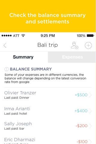 Split : group expenses manager screenshot 3