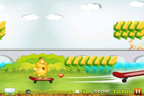 Baby Chicken Joyride - A Tiny Farm Animal Skater screenshot 3