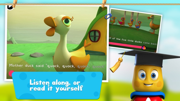 5 Little Ducks: Children's Nursery Rhyme screenshot-3