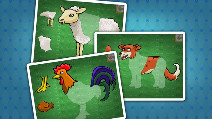 Puzzles for toddlers with farm animals and their sounds