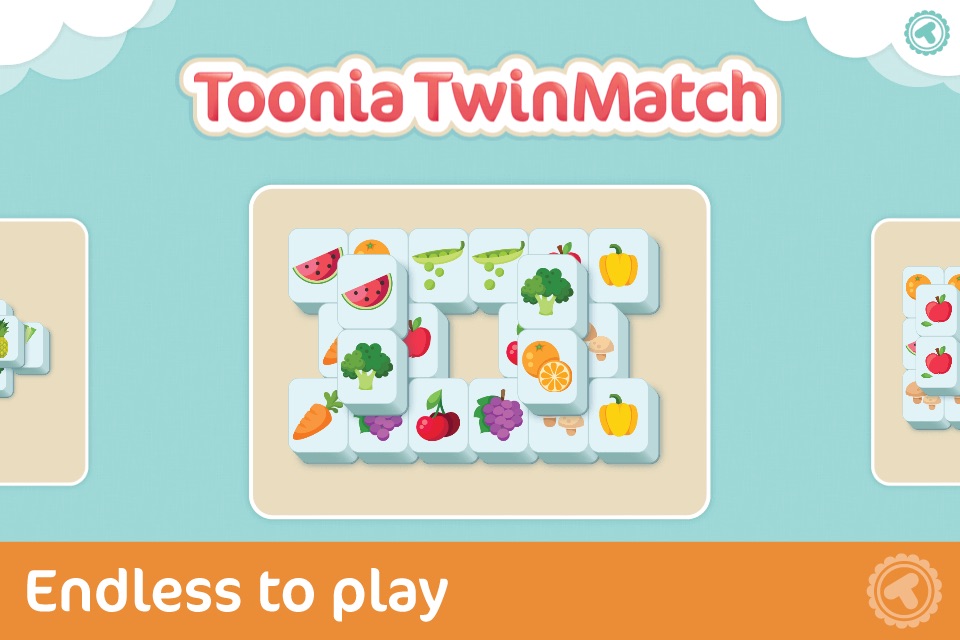 Toonia TwinMatch - Match Pairs of Animal, Bugs, Food and Space Cards with Mahjongg Solitaire Pairing Game for Kids & Toddlers screenshot 2