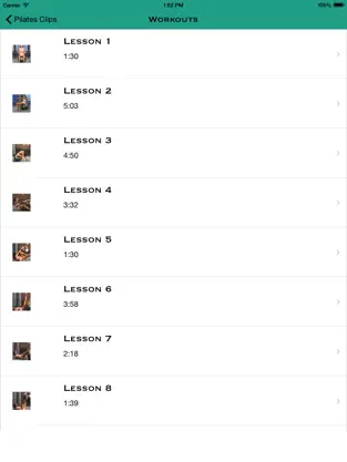 Screenshot 2 Pilates Clips Ejercicios iphone