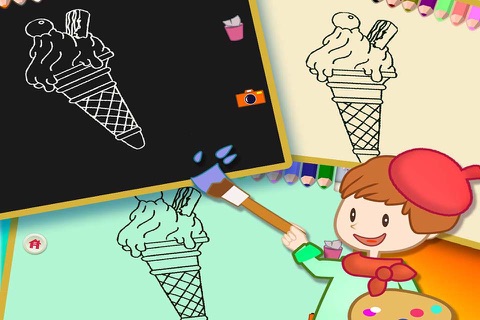 Coloring Book 9 - Painting the Ice Cream screenshot 4