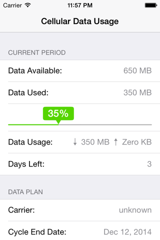 Mobile Data Usage screenshot 2