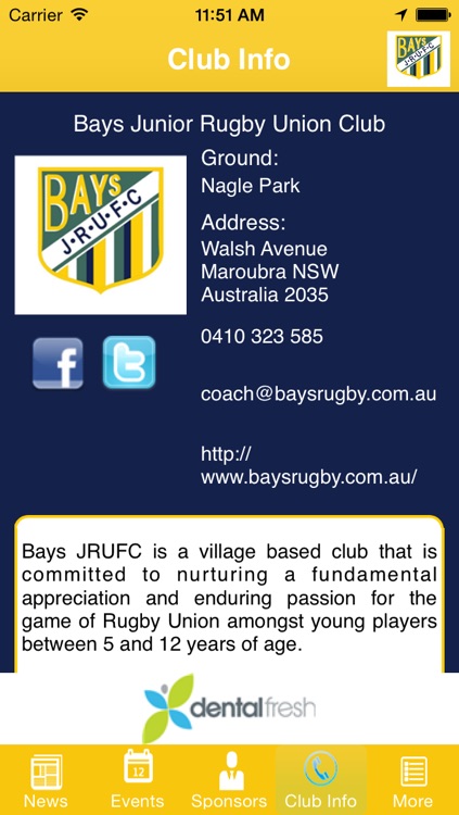 Bays Junior Rugby Union Football Club