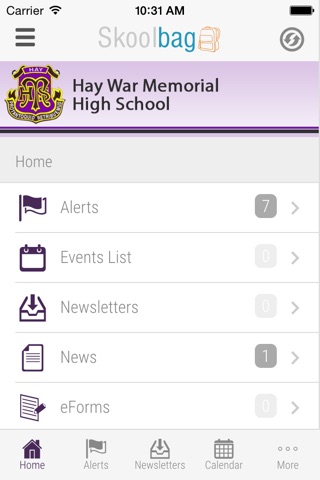 Hay War Memorial High School - Skoolbag screenshot 2
