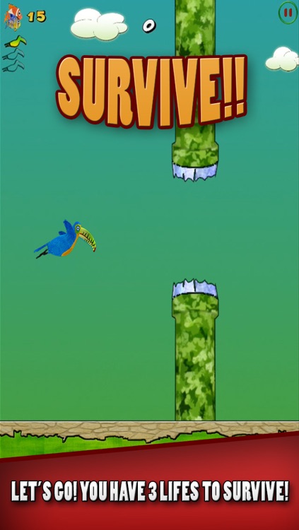 Happy Toucan Infinite Runner Pro Hunter – Real Fishing and Flying Flappy Adventure of a Tiny Bird, Clumsy Bird Through the Pipes For Kids screenshot-3