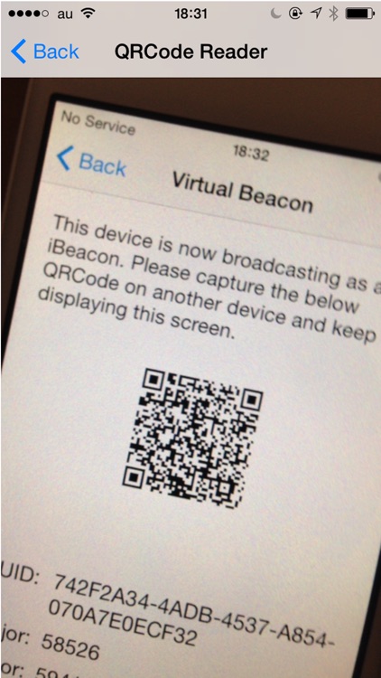 iBeacam - Using iBeacon as a remote shutter screenshot-3