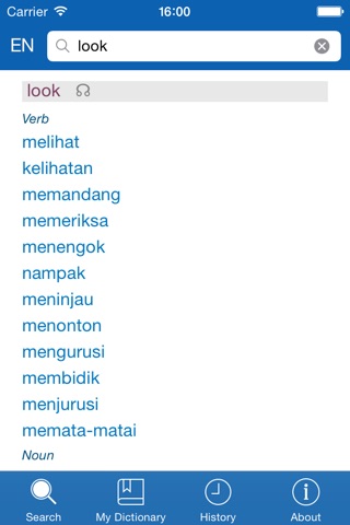 Indonesian <> English Dictionary + Vocabulary trainer screenshot 2