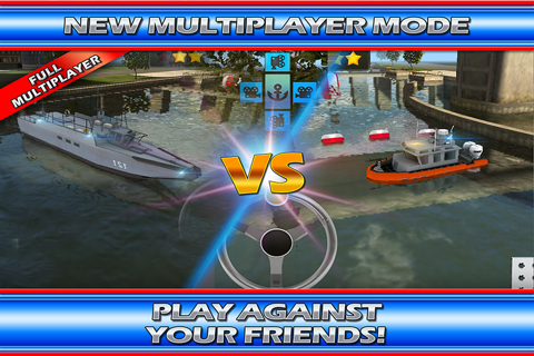 Boat Game Police & Navy Ship 3D Emergency Parking screenshot 4