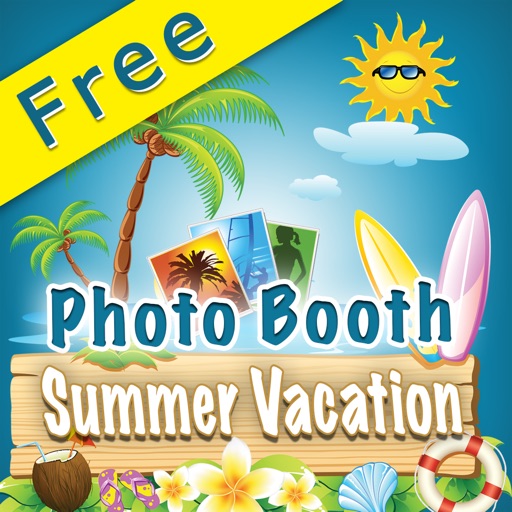 Summer Vacation Photo Booth Free icon