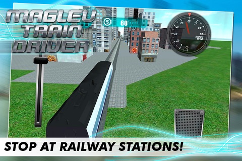 Maglev Train Driver 3D Free screenshot 3