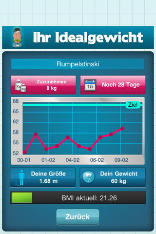 Your Ideal Weight: calculator for your losing diet screenshot 2