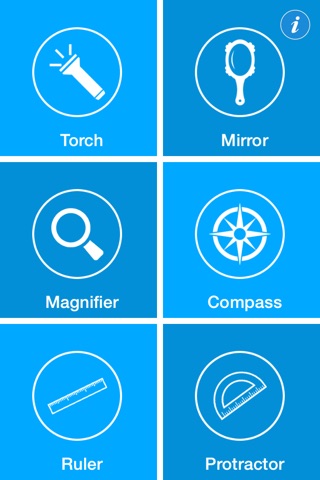 Handy Tool Set for Daily Use -  6 in 1 Toolkit with Compass, Flashlight, Ruler, Magnifying Glass ( magnifier ), Mirror and Arc Protractor ! screenshot 4