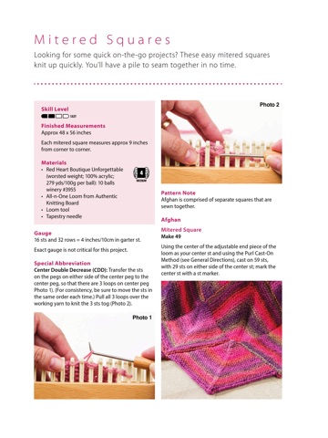 Bed Runners for Knitting Looms - Step by Step for iPad screenshot 2
