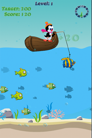 Penguin Fishing - Blue Ocean Sport Game for Kids screenshot 2