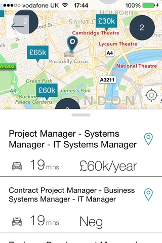 Commute less - Jobs by travel time screenshot 3