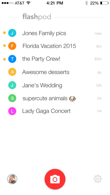 Flashpod - Private group photo sharing