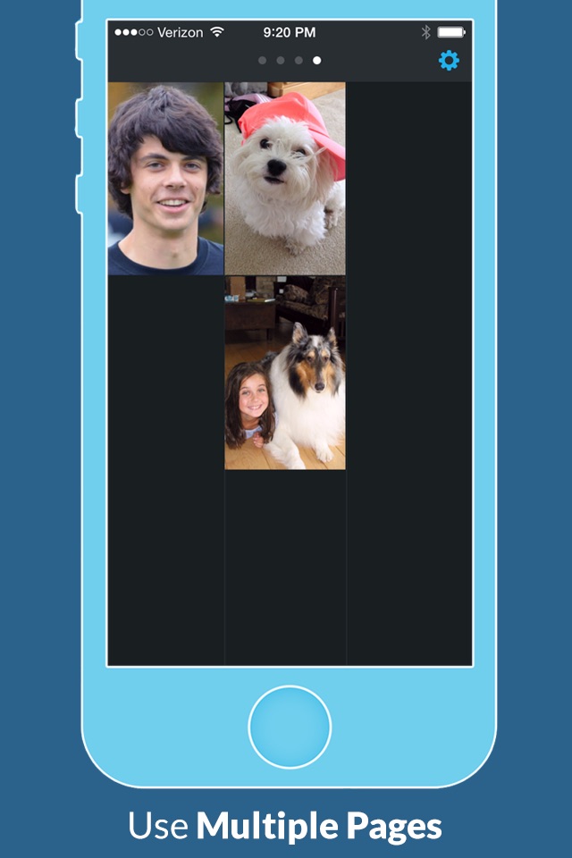 TeleFace - quickly call and text your favorite contacts using large pictures screenshot 3