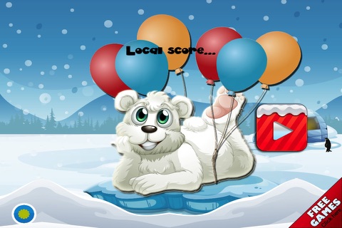 A Polar Snow Paradise Ice Frozen Flyer - Tap Arctic Holiday Rescue Bear Game Free screenshot 3